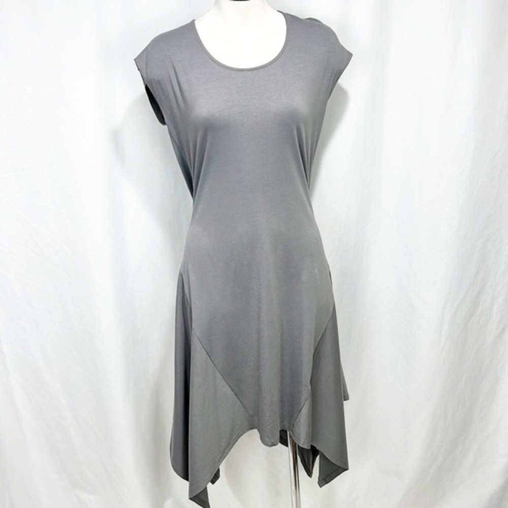 CHALET et ceci Gray Langenlook Short Sleeve Dress Small